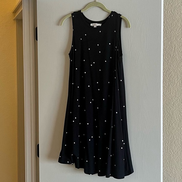 LOFT Dotted Tank Dress - Picture 1 of 6